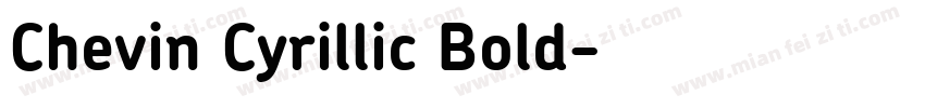 Chevin Cyrillic Bold字体转换